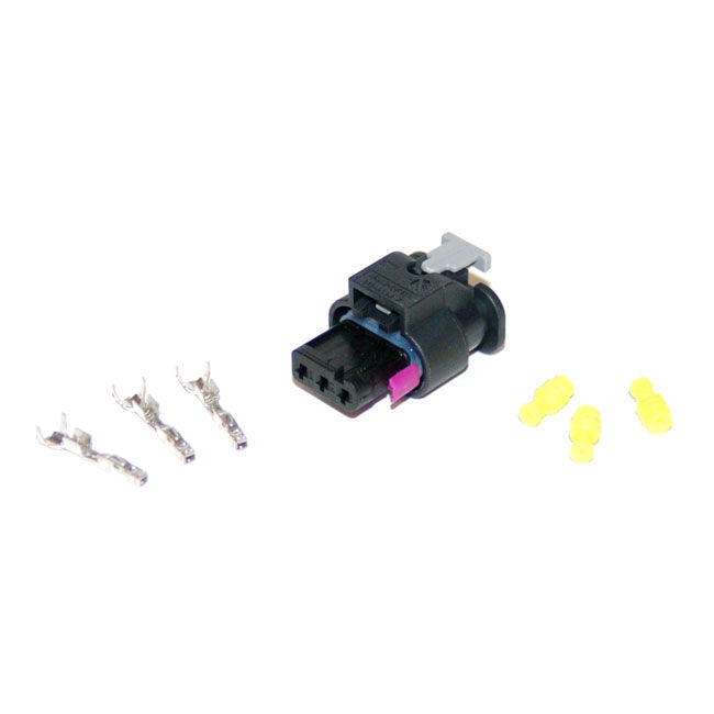 Amp Rear Fender Harness Connector Kit Female 3-Pin
