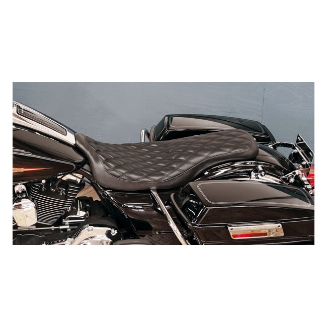 2-Up Flatout Seat Boss Black For 08-21 Touring