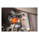 Turn Signal Set Front Tracker Gloss Black / Amber Lens