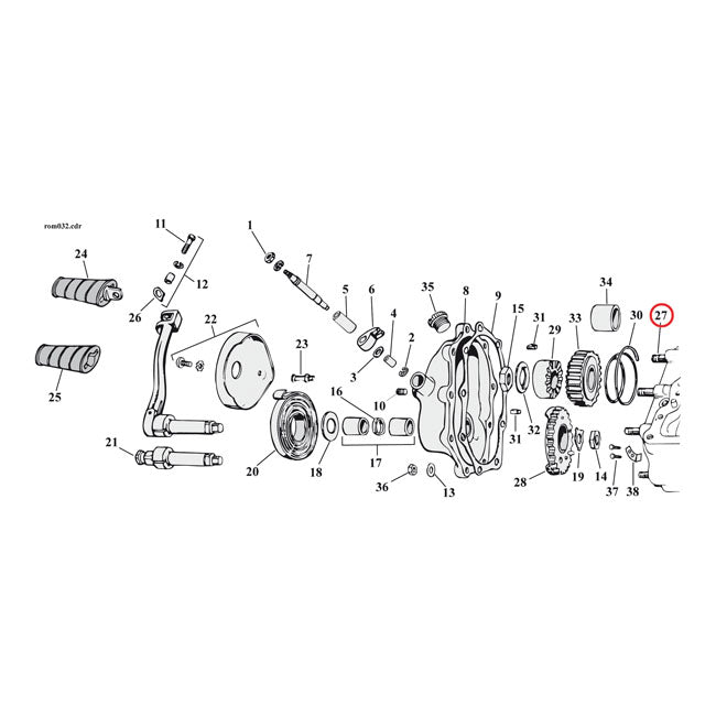 Stud 4-Sp Kicker Cover For 65-86 4-Sp B.T. NU