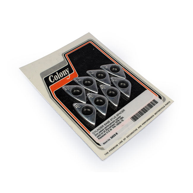 Cylinder Base Stud Spacers Set Zinc For L78-84 1340cc/80Cui Shovelhead Models