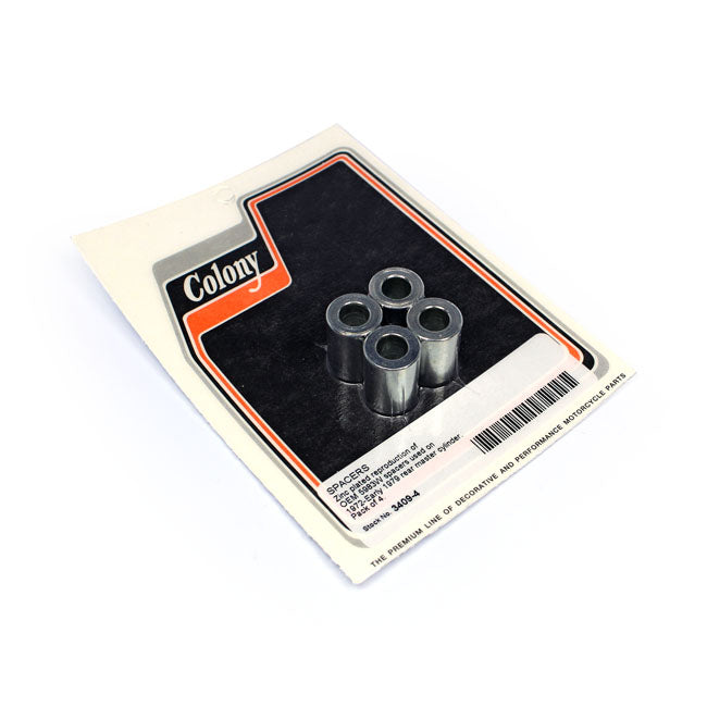 Rear Master Cylinder Spacer Set Zinc For 72-79 FL