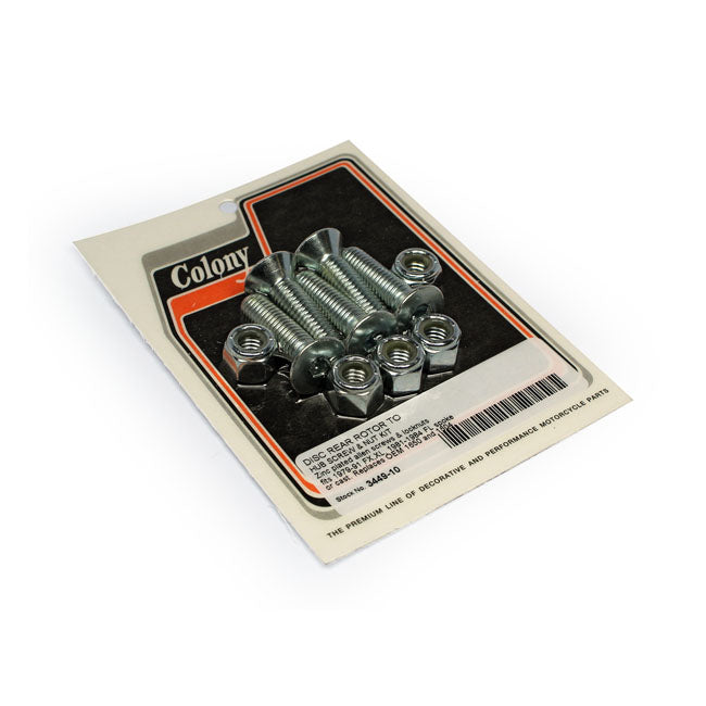 Rear Brake Rotor Bolt Kit Zinc For 81-84 FL