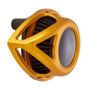 Clear Tear Air Cleaner Assembly Gold For Delphi Inj.: 01-15 Softail