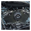 15-Spoke Horn Cover All Black For 91-21 Big Twin With Side Mounted Horns