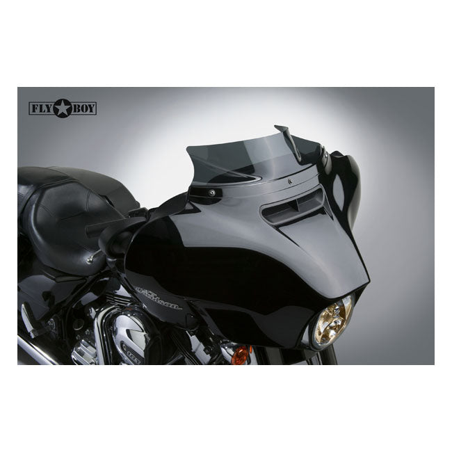 Fly Boy Windscreen Dark Tinted - 4 Inch For 14-21 FLHT, FLHX Touring