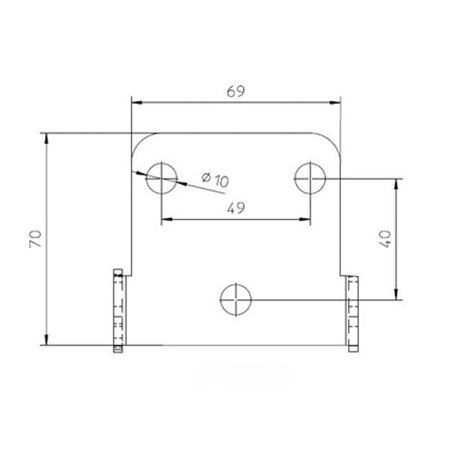 Under Fender License Plate Bracket Kit Pro3