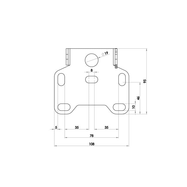 Under Fender License Plate Bracket Kit Pro4