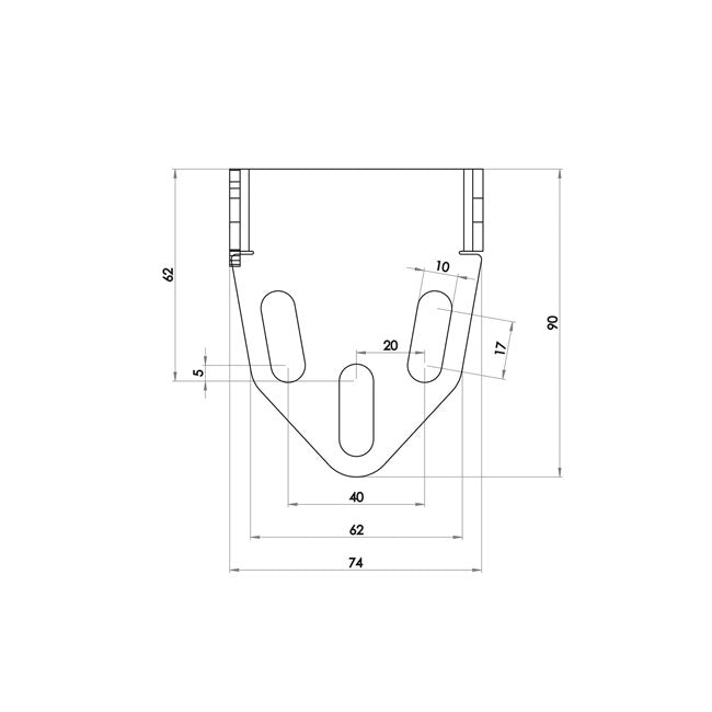 Under Fender License Plate Bracket Kit Pro5