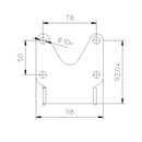 Under Fender License Plate Bracket Kit X-Line1