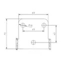 Under Fender License Plate Bracket Kit X-Line3