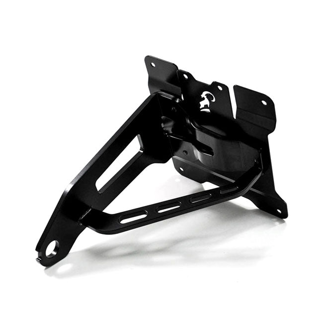 Side Mount License Plate Bracket Kit Black For 84-07 Softail (NU)