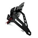 Side Mount License Plate Bracket Kit Black For 84-07 Softail (NU)