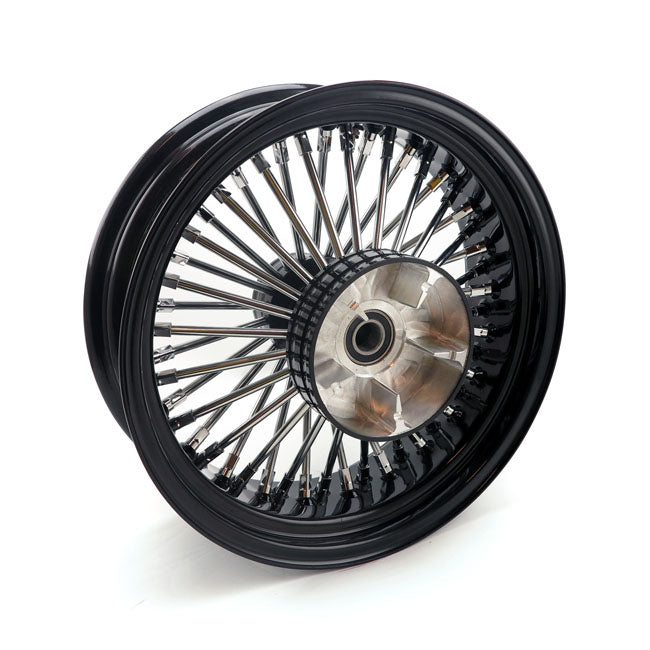 Radial 48 Fat Spoke Rear Wheel Black - 5.50 X 16 For 08-22 Touring