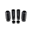 6 Pieces Fork Tube Cover Kit Gloss Black For 06-17 Dyna NU