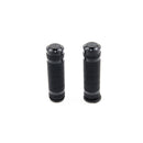 Grooved Handlebar Grips With Logo Black - 1" / 25.4 MM For 08-21 H-D With E-Throttle Excl. 18-21 FLTRXSE