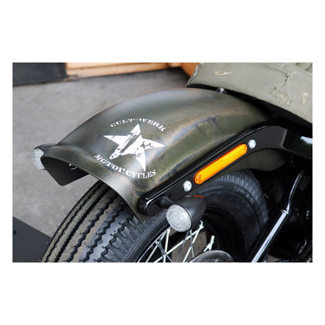 FXBB / S / FXST Rear Fender Oem Style Short Matt Black For Softail: 18-20 NU FXBB