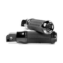 Apex Passenger Footpegs Black CC For Passenger: 18-26 Softail With Foot Pegs