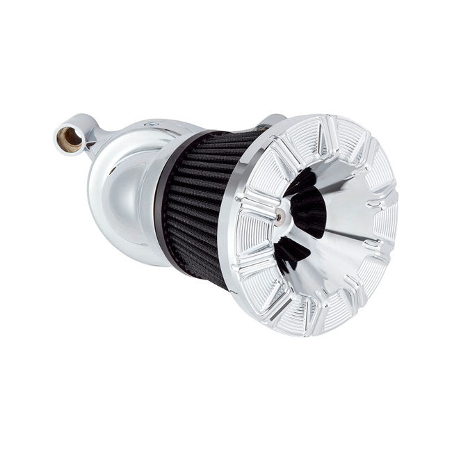 10-Gauge Velocity 65 Degree / 90 Degree Air Cleaner Cover Chrome For All Arlen Ness Velocity 65° Or 90° Air Cleaners