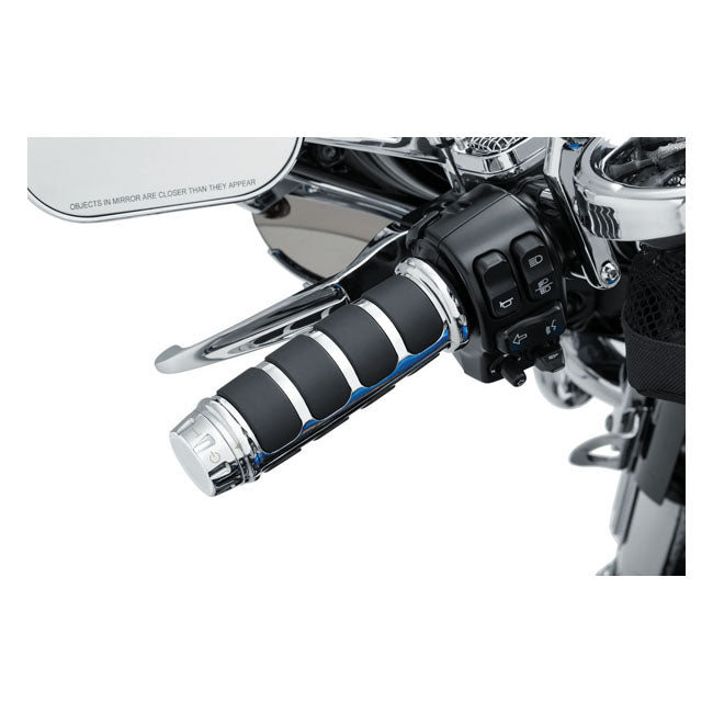 ISO Grip Covers For OEM Heated Grips Chrome