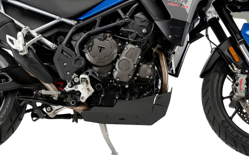 Aluminium Belly Pan Black For Triumph Tiger 900 2020-2023