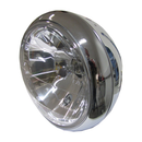 Headlight Round Chrome Bottom Mount Bowl 8"