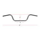 Handlebar 7/8" Chrome Western 6" Rise