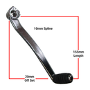 Lever Gear Honda/Kawasaki 5" Straight