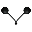 Mirrors 8 MM Black Round Left or Right Kaw
