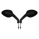 Mirrors 8 MM Black Rounded Left & Right Peugeot Lge Head
