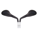 Mirrors 8 MM Black Rounded Left & Right Peugeot Speedfight