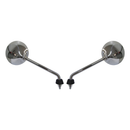 Mirrors 8 MM Chrome Round Left & Right Vespa LX50/125/150
