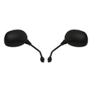 Mirrors 8 MM Black Rounded Left & Right
