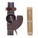 Petrol Tap 1/2'Chrome On/Off with nut