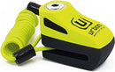 Security UR955Y Motorcycle Disc Lock + Reminder Cable - Security Level 6
