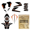 3D Motorcycle Stickers - Full Kit For KTM 125 Duke 2021>2023