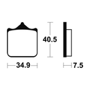 Brake Pad MF262 SM
