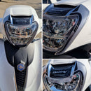 3D Motorcycle Stickers - Headlight For Piaggio Beverly 400 2021>2026