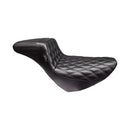 KickFlip Solo Seat Daddy Long Legs Double Diamond For Softail: 18-20 NU Softail FXLR Low Rider