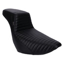 KickFlip Solo Seat Daddy Long Legs Pleated For Softail: 18-20 NU Softail FXLR Low Rider