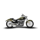 Overlapped'' 2-2 Slip-on Mufflers Plain For 18-24 Softail FXB