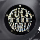 FTW'' Derby Cover Gloss Black/Clear For 19-25 Softail