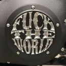 FTW'' Derby Cover Matt Black/Clear For 99-17 Dyna