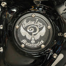 Indian Larry'' Logo 5-Hole Point Cover Matt For 99-17 Twin Cam 5-Hole  NU