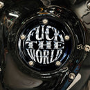 FTW'' Logo 5-Hole Point Cover Gloss Black For 99-17 Twin Cam 5-Hole  NU