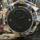 Question Mark'' 2-Hole Point Cover Black For 70-99 Big Twin Excl. Twin Cam  701578