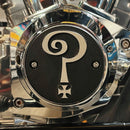 Question Mark'' 2-Hole Point Cover Black/alu For 70-99 Big Twin Excl. Twin Cam
