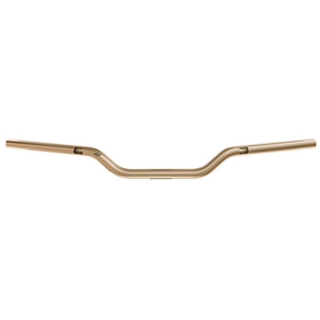 Kr Low Bar Handlebar 1" Stainless Gold For 15-24 FLTr Road Glide With Stock Round Gauges. Used With Topless Isolated Risers With 1-1/8" Clamp Area