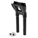 Topless Isolated Kickback Risers 12" Rise Black For 15-24 FLTr Road Glide With Stock Round Gauges