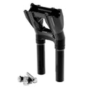 Topless Isolated Kickback Risers 10" Rise Black For Fxr